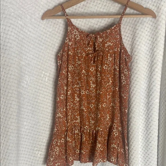 Jessica Simpson Rust Color Floral Dress